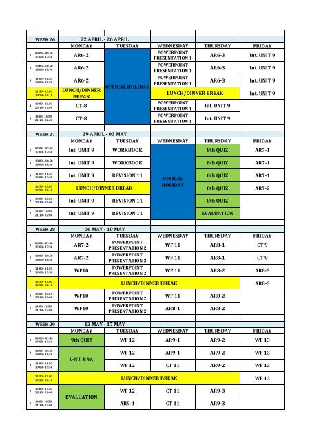 R-Pacing 2018-2019