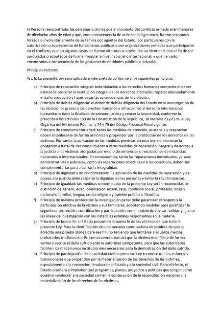 Ley Especial de Reparación Integral y Acceso a la Justicia para Víctimas de Graves Violaciones a Derechos Humanos en el Contexto del Conflicto Armado