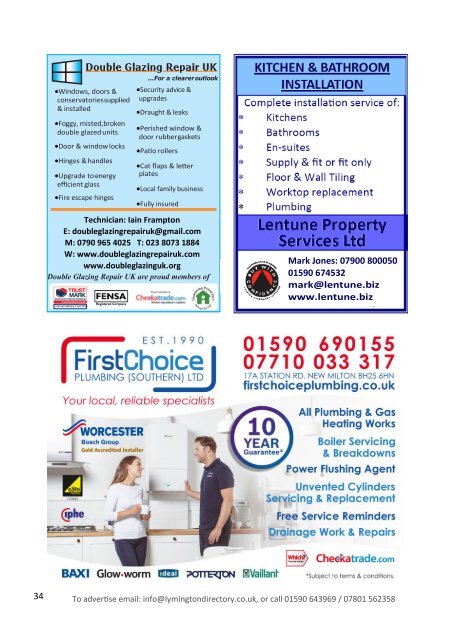 Lymington Directory Oct/Nov 19