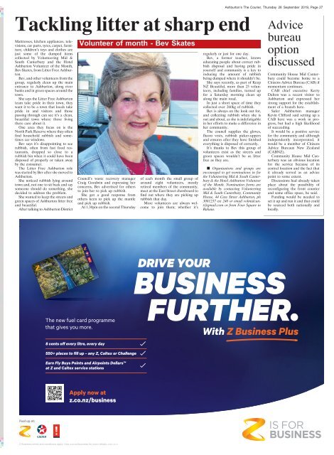 Ashburton Courier: September 26, 2019