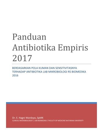 Panduan antibiotika empiris 2017