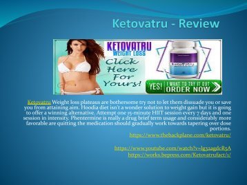 Ketovatru - Maintenance Of The Cholesterol Levels