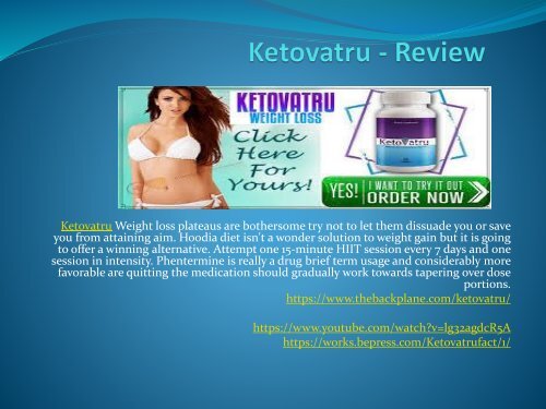 Ketovatru - Maintenance Of The Cholesterol Levels