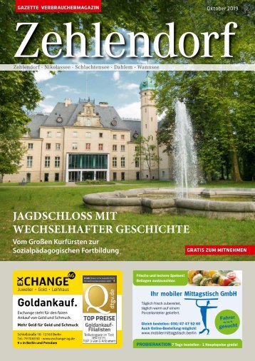 Gazette Zehlendorf Oktober 2019