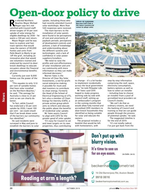 Pittwater Life October 2019 Issue