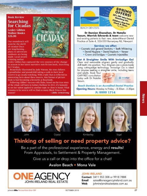 Pittwater Life October 2019 Issue