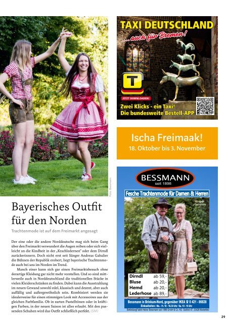 STADTMAGAZIN Bremen Oktober 2019