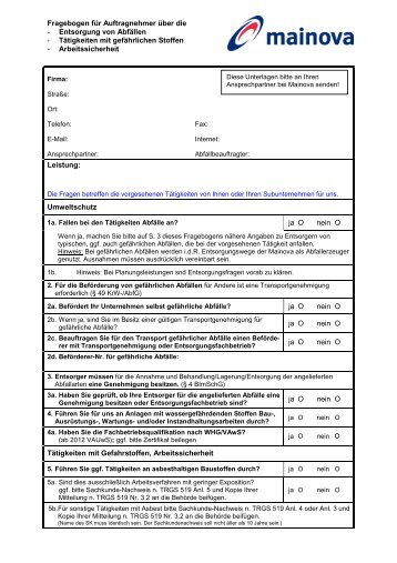 Checkliste Umweltkompetenz - Fragebogen zum Ausfüllen (pdf | 0,04