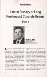 Lateral Stability of Long Prestressed Concrete Beams -Part 1 and 2