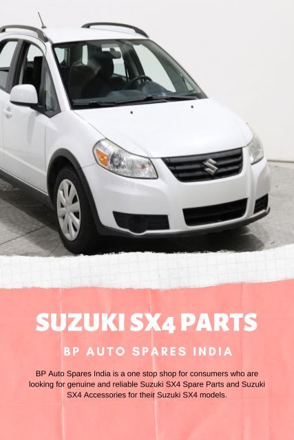 Best Suzuki Car Spare Parts Dealer - BP Auto Spares India