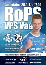 Käsiohjelma RoPS - VPS 28.9.2019