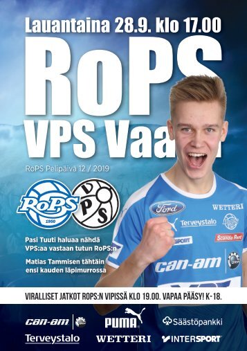 Käsiohjelma RoPS - VPS 28.9.2019