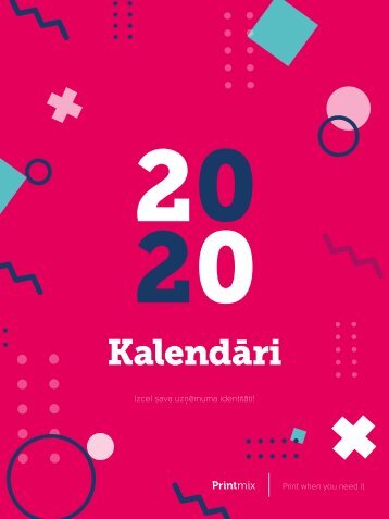 Printmix kalendāru katalogs 2020
