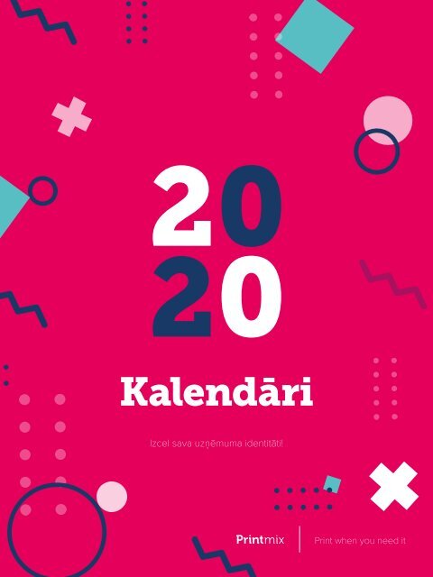 Printmix kalendāru katalogs 2020