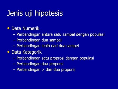 Uji hipotesis