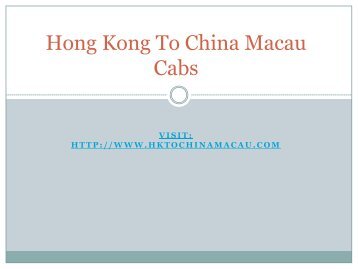 Hong Kong To China Macau Cabs-converted pdf 2