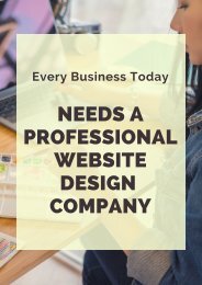 Every Business Today Needs a Professional Website Design Company