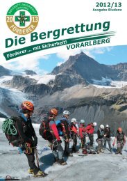 Die Bergrettung - Bergrettung Vorarlberg