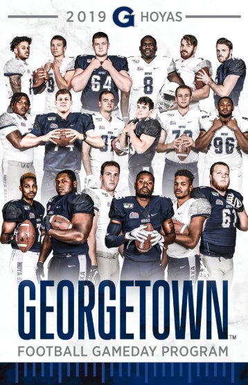 2019 Georgetown Football Gameday Program