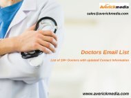 Doctors Email List