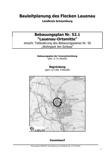 Bebauungsplan Nr. 52.1 "Lauenau-Ortsmitte" - Samtgemeinde ...