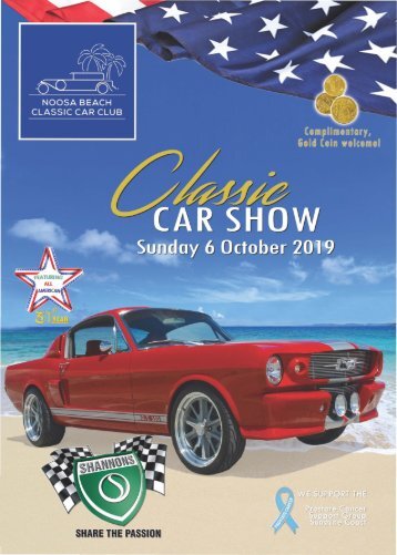 2019 Noosa Beach Classic Car Show Program 