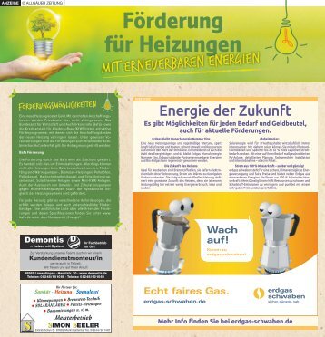 Förderung für Heizungen mit erneuerbaren Energien