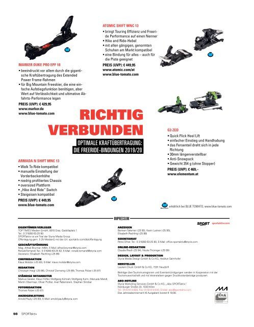 SPORTaktiv Freerideguide 2019