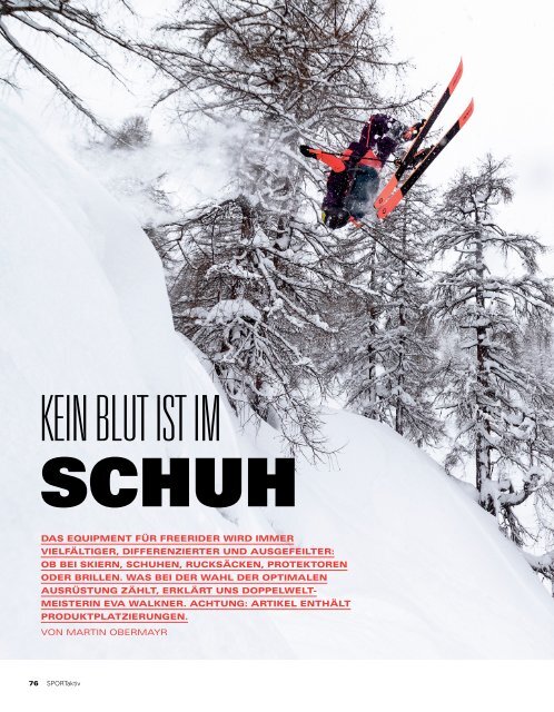 SPORTaktiv Freerideguide 2019