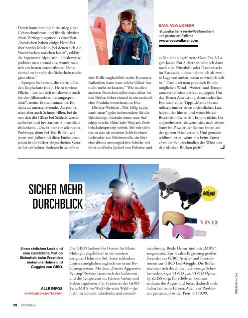 SPORTaktiv Freerideguide 2019