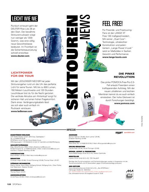 SPORTaktiv Skitourenguide 2019