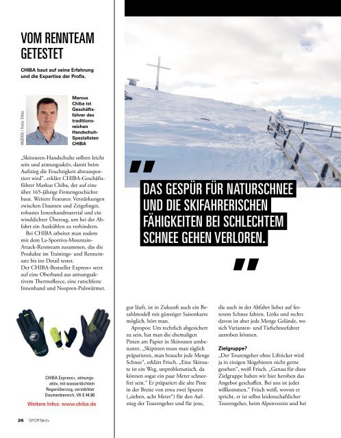 SPORTaktiv Skitourenguide 2019