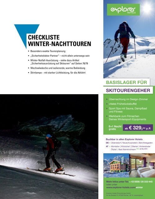 SPORTaktiv Skitourenguide 2019