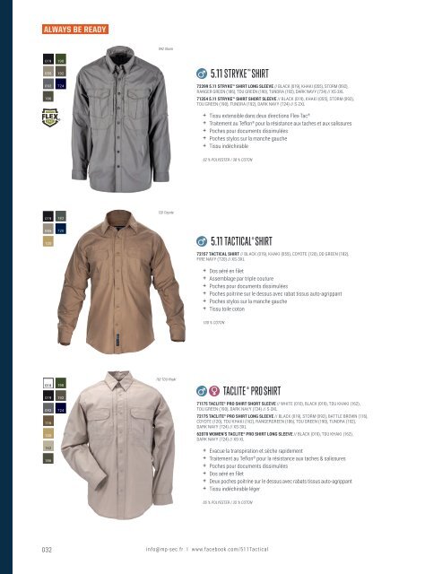 5.11 Tactical - Autumn/Winter - French Corporate