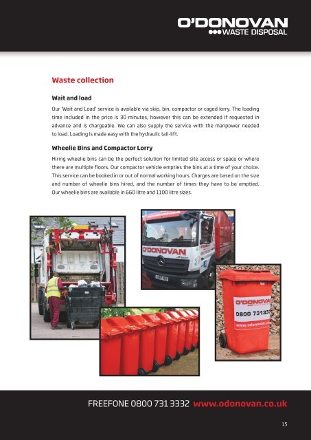O'Dovovan Waste Disposal Ltd Brochure
