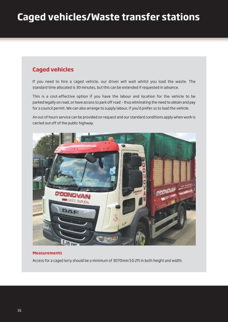 O'Dovovan Waste Disposal Ltd Brochure