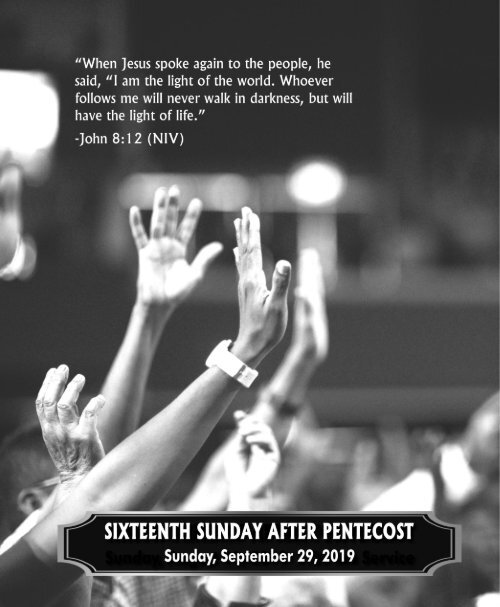 09_29_2019 Sixteenth Sunday After Pentecost