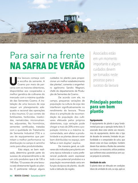 Revista Coamo Edição de Setembro de 2019