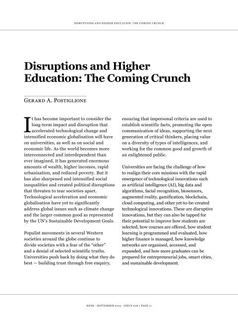 Higher Education in Southeast Asia and Beyond #Issue 06