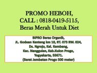 PROMO HEBOH, CALL 0818-0419-5115, Beras Merah Untuk Diet