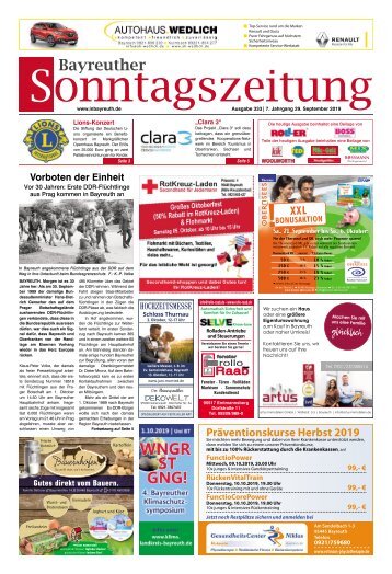 2019-09-29 Bayreuther Sonntagszeitung