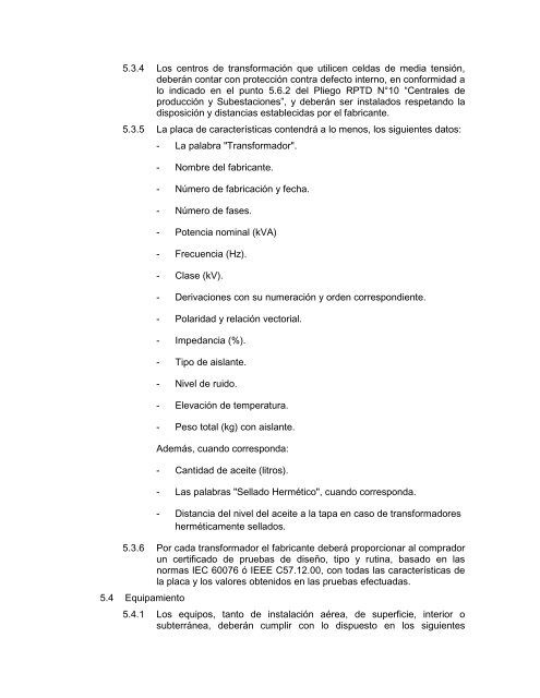 5.3.4 Los centros