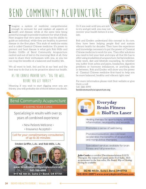 Bend Health Guide Issue 7 Fall/Winter 2019