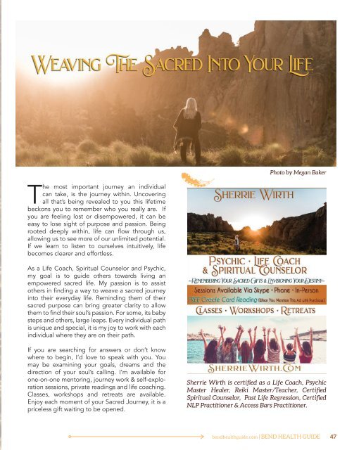 Bend Health Guide Issue 7 Fall/Winter 2019