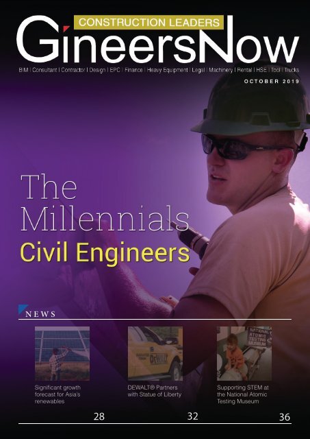The Millennial Civil Engineers, Construction Leaders magazine, Oct2019