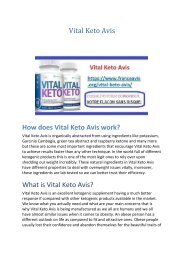 Vital Keto Avis