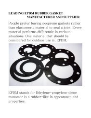 LEADING EPDM RUBBER GASKET  MANUFACTURER AND SUPPLIER