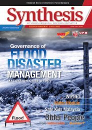 SYNTHESIS 1/2018: GOVERNANCE OF FLOOD DISASTER MANAGEMENT MALAYSIAN CASE STUDY