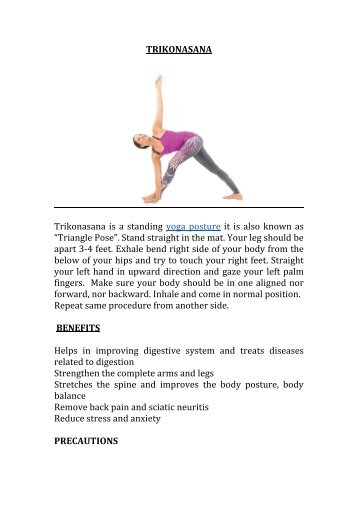 Trikonasana|benefits|Contraindication|Yoga Pose 