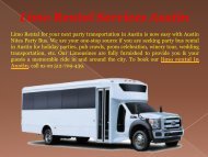 Best Limo Rental Services Austin